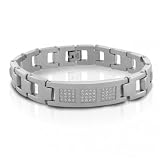 Bling Jewelry Designer Inspired Stainless Steel Classic Cz Pave Men's ...