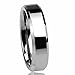 6MM Titanium Comfort Fit Wedding Band Ring Beveled Edges Flat Classy Ring (6 to 14)