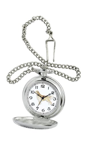 American Kennel Club Men's D1592 Golden Retriever Pocket Watch with Chain
