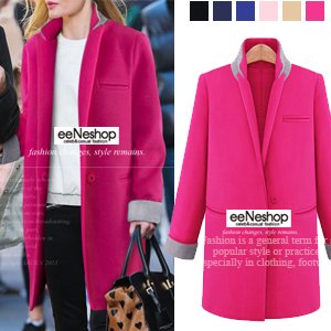 (イイネショップ) eeNeshop 切替　ミドル丈 チェスター コート