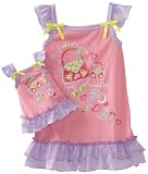 Dollie & Me Girls 2-6X Flutter Sleeve Nightgown And Doll Garment
