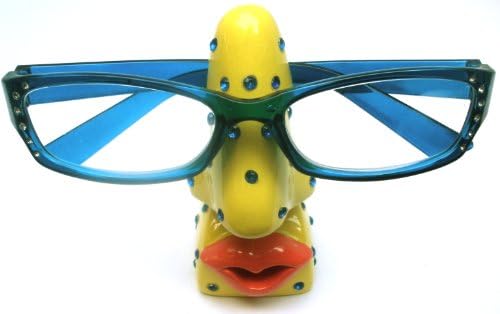 Bling Nose Eyeglasses Holder - Yellow [Health and Beauty]