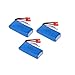 3 Pcs Original RC Syma X8C X8W X8G Part 7.4V 2000mAh 25C Lipo Battery (Banana Plug) for Syma X8C X8W X8G RC Quadcopter