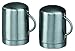 4¼ Studio Steel Brushed Steel Stovetop Salt & Pepper Set