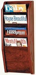 Wooden Mallet MR24-4MH Magazine Rack
