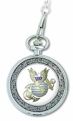U.S. Marine Corps. "Medallion" Pocket Watch with Chain