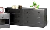 Prepac Bbhd-5828-a 6 Drawer Dresser Black
