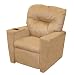 Skyline Furniture Children's Recliner with Cup Holder Upholstered in Saddle Micro-Suede