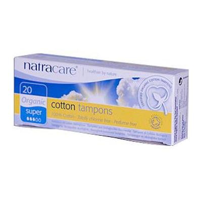 Natracare Tampons Super 2 Boxes, 20 ct (40 Tampons Total)