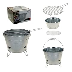 NERD� BBQ STUDENTEN SILBER GRILL GRILLWAGEN Holzkohlegrill + 1 SACK GRILLKOHLE + 1 STABFEUERZEUG DAS SET!!