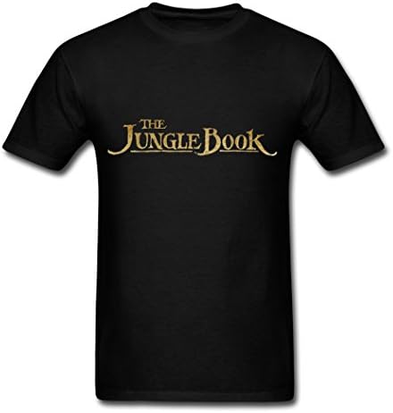 Bangie The Jungle Books Logo Cotton Men's T Shirt Black Medium