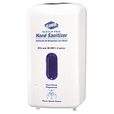 Clorox Products - Clorox - No-Touch Hand Sanitizer Dispenser, Adjustable Sensor, White, 1 Each - Sold As 1 Each - Automatically dispenses Clorox hand santizer. Nothing to touch! - Adjustable sensor conveniently dispenses spray for better hand coverage. - Low battery indicator light lets you know when it's time to refill. Uses 4 standard C-size alkaline batteries (included). - Wall mounting allows placement in high traffic locations. - Bleach-free formula kills 99.999% of germs within 15 sec