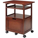 Winsome Wood Piper Work Cart / Printer Stand With Key Board