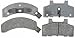 ACDelco Silver 14D215M Semi-Metallic Front Disc Brake Pad Set with Wear Sensor
