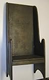 Country Rustic Primitive Aged Wood High Back Chair