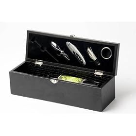 True Fabrications Milano Faux Leather Wine Box Single Bottle Wine Holder by Truefabrications