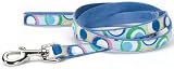 Crazy Dots Canvas Dog Leash, 1 Wide x 5' Long