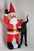 8 FT (at least) Inflatable Santa Lights Up at Night