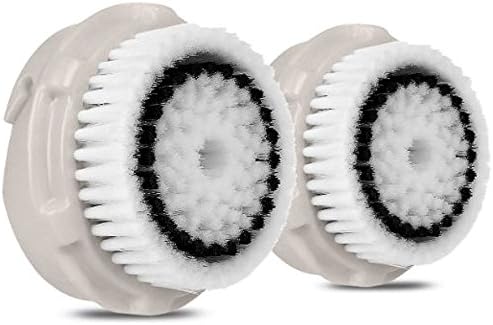 Replacement Facial Cleansing Brush Heads (2-Pack), designed for Sensitive Skin, fits Mia, Mia2, Mia3 (Aria), SMART Profile, Alpha Fit, Pro, Plus and Radiance Cleansing Systems by PE GENERIC(TM)