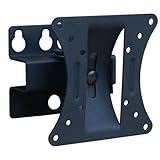 VideoSecu Adjustable Tilt & Swivel TV Wall Mount Bracket for LCD TV and Monitor (Max 44Lbs, VESA 100/75) Black 1FF