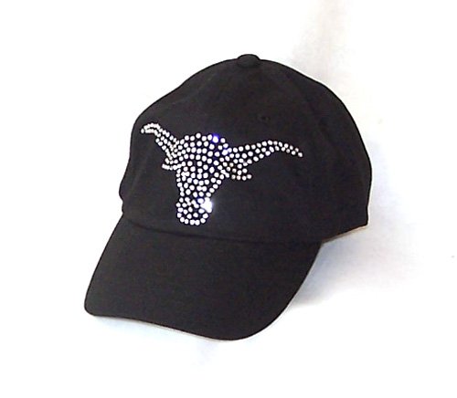 Huge Texas Longhorns Rhinestone Baseball Visor Hat Cap