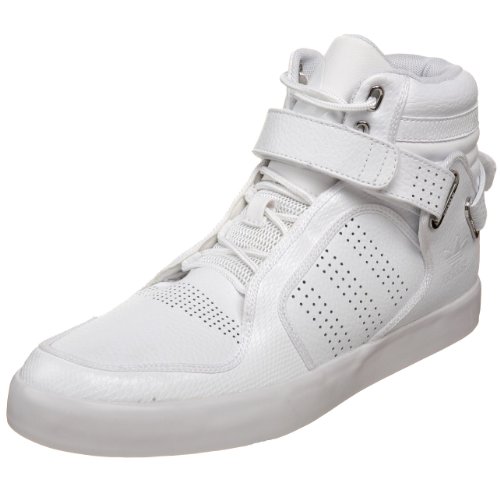 adidas Originals Men's Highrise Fashion Sneaker,Running White/Running White/Lead,8.5 D
