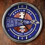 Baltimore Ravens Chrome Wall Clock