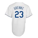 Zack Greinke Jersey: Adult 2010 Majestic Home White Replica #23 Kansas City Royals Jersey