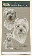 David Kiphuth Dog Breed Kitchen Towel--Westie Terrier Westie