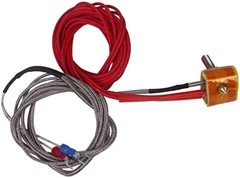Everyvictor 0.4mm Nozzle 12v Thermocouple HotEnd Print Head for 3D Printer MK8 Extruder