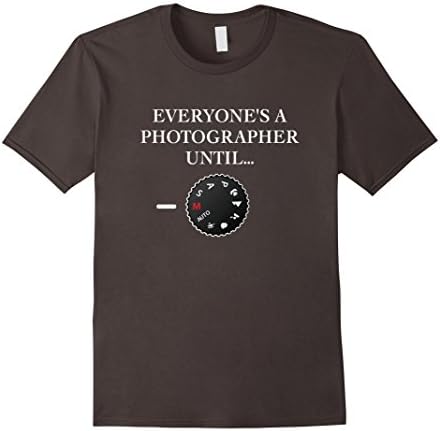 Men's Everyone's A Photographer Until...Manual Mode T-Shirt Medium Asphalt