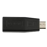 GTMax Black Mini USB to Micro USB charger Converter Adapter for Blackberry Tour 9630, 8900 Curve, Storm 9530, Pearl Flip 8220by GTMax