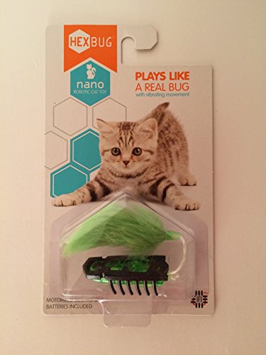 Hexbug Nano Robotic Bug Cat Kitten Motorized Toy Green Black