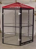 Powder Coated Six Foot Diameter Outdoor Aviary one half inch by one half inch spacing 16g