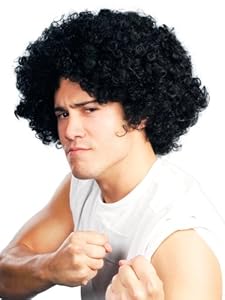 Enigma Wigs Men's E Afro(Economy), Black, One Size