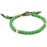 M.Cohen African Glass Trading Bead Dark Green