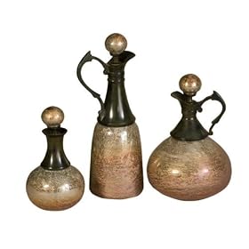 Set of 3, Coby, Perfume Bottles, Home Decor, Accent by Timeless Elements