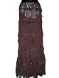 Gift for Sister's- Halaya ube Color Cotton Skirt With Sequin Embroidered Designer Indian Clothing Size 37 Inches Free Shipping