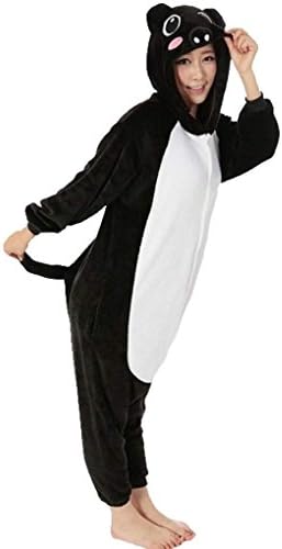 Purple Vinee Cartoon Cosplay Halloween Costume Pajamas Onesies Black Pig M