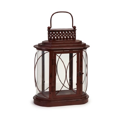 15 Deep Garnet Red Candle Lantern