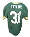 Jim Taylor Autographed/Hand Signed Green Bay Packers Green Throwback Jersey Inscribed MVP 62
