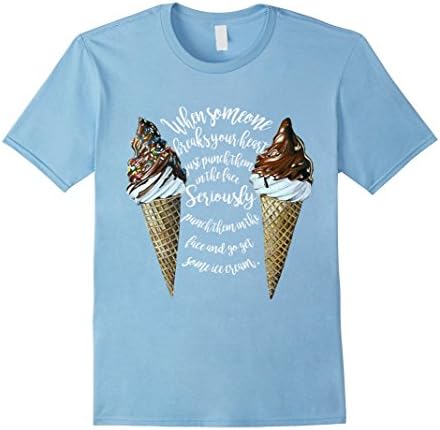 Men's Ice cream puncher - Funny t-shirt Small Baby Blue