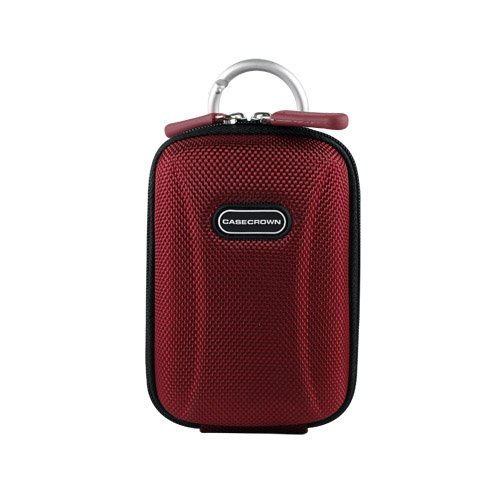 CaseCrown Compact Travel Case (Crimson) for the Nikon Coolpix L22 12.1MP Digital Camera