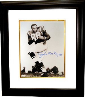 John Mackey signed Baltimore Colts 16x20 Photo Custom Framed