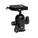 Manfrotto 498RC4 Kugelkopf Midi (610g, Belastbarkeit bis 8 kg, Panorama-Blockierung) inkl. 410PL Schnellwechselplatte