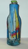 Sailboats Neoprene Zippered Bottle Suit Cooler