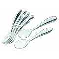Guzzini Art and Cafe Teaspoons, Set of 6, Clear