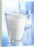 Glass of milk - 16 Inch Canvas Print (40cm) by Science Photo Library