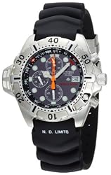 Citizen Men's BJ2000-09E Eco-Drive Aqualand Stainless Steel Black Rubber Dive Watch