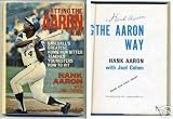 Hank Aaron Milwaukee Atlanta Braves World Series Champ HOF Signed Autograph Book - Autographed MLB Magazines